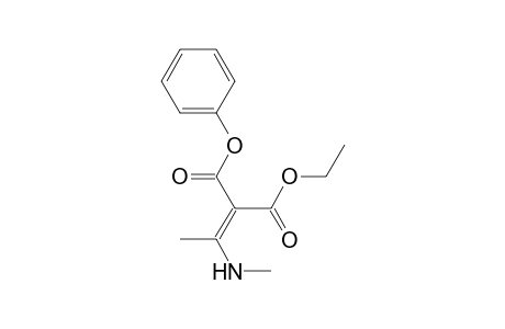 Propanedioic acid, [1-(methylamino)ethylidene]-, ethyl phenyl ester