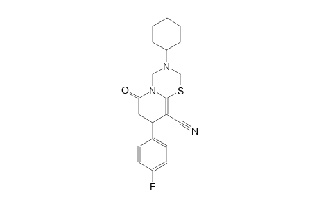 2H,6H-pyrido[2,1-b][1,3,5]thiadiazine-9-carbonitrile, 3-cyclohexyl-8-(4-fluorophenyl)-3,4,7,8-tetrahydro-6-oxo-