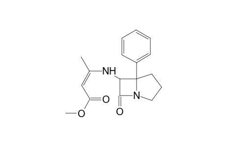 6-N-(Z-1-Methyl-2-methoxycarbonyl-vinyl)-amino-1-aza-5-phenyl-bicyclo[3.2.0]heptan-7-one