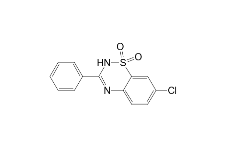 2H-1,2,4-Benzothiadiazine, 7-chloro-3-phenyl-, 1,1-dioxide
