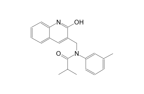 N-[(2-hydroxy-3-quinolinyl)methyl]-2-methyl-N-(3-methylphenyl)propanamide