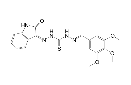 3-{[(3Z)-2-Oxo-2,3-dihydro-1H-indol-3-ylidene]amino}-1-[(E)-(3,4,5-trimethoxybenzylidene)amino]thiourea