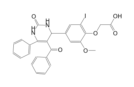 [4-(5-benzoyl-2-oxo-6-phenyl-1,2,3,4-tetrahydro-4-pyrimidinyl)-2-iodo-6-methoxyphenoxy]acetic acid