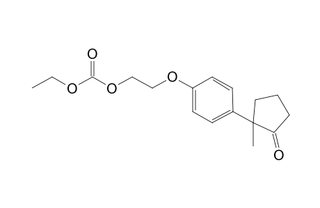 Ethyl 2-{4'-(2"-oxocyclopent-1'-ylmethyl]phenoxy]ethyl}carbonate