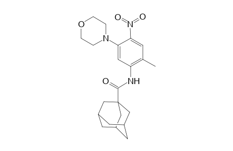 Tricyclo[3.3.1.1(3,7)]decane-1-carboxamide, N-[2-methyl-5-(4-morpholinyl)-4-nitrophenyl]-