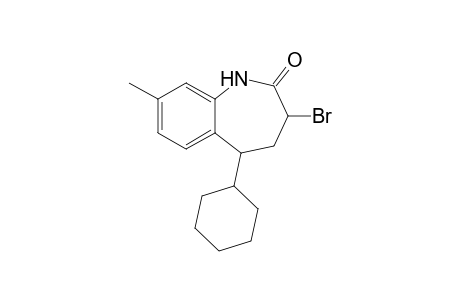 3-bromanyl-5-cyclohexyl-8-methyl-1,3,4,5-tetrahydro-1-benzazepin-2-one