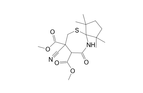 Dimethyl 8-cyano-10-oxo-1,1,4,4-tetramethyl-6-thio-11-azaspiro[4.6]undec-9-ene-8,9-dicarboxylate