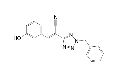(E)-2-(2-Benzyl-2H-tetrazol-5-yl)-3-(3-hydroxyphenyl)acrylonitrile