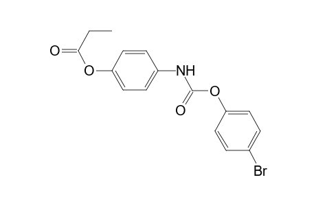 4-{[(4-bromophenoxy)carbonyl]amino}phenyl propionate