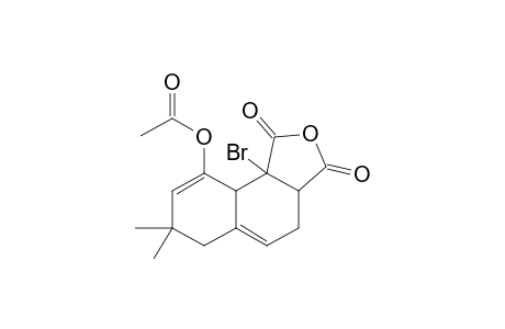 7,7-Dimethyl-9b-bromo-1,3-dioxo-1,3,3a,4,6,7,9a,9b-octahydrobenzo[e]isobenzofuran-9-yl acetate