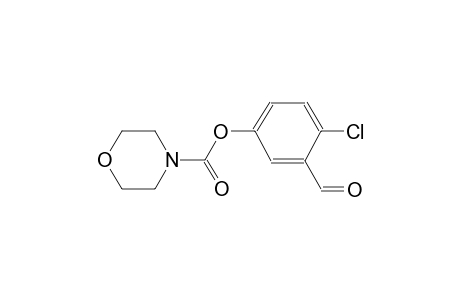 4-morpholinecarboxylic acid, 4-chloro-3-formylphenyl ester