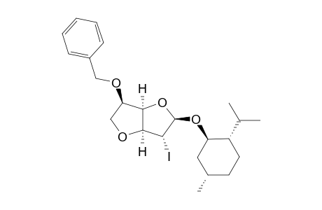 #3AJ;(2R,3R,3AS,6R,6AR)-6-(BENZYLOXY)-3-IODO-2-[(1R,2S,5R)-2-ISOPROPYL-5-METHYLCYCLOHEXYL]-HEXAHYDROFURO-[3,2-B]-FURAN;(1R,2S,5R)-2-ISOPROPYL-5-METHYLCYCLOHEXY