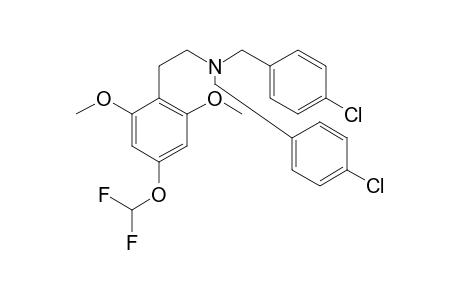 N,N-Bis(4-chlorobenzyl)-4-(difluoromethoxy)-2,6-dimethoxyphenethylamine