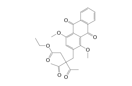 2-(2'-Acetyl-2'-carbethoxymethyl-3'-oxobutyl)-1,4-dimethoxyanthraquinone