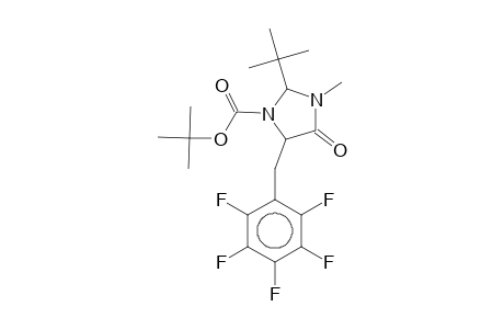 tert-Butyl 2-tert-butyl-3-methyl-4-oxo-5-(2,3,4,5,6-pentafluorobenzyl)-1-imidazolidinecarboxylate