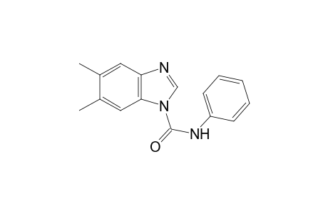 5,6-dimethyl-1-benzimidazolecarboxanilide