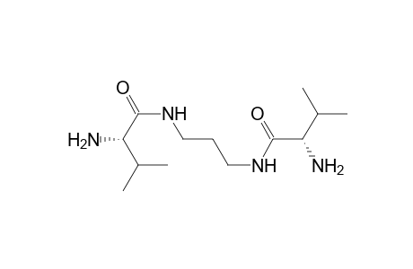 (2S)-2-amino-N-[3-[[(2S)-2-amino-3-methyl-1-oxobutyl]amino]propyl]-3-methylbutanamide