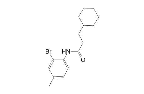N-(2-bromo-4-methylphenyl)-3-cyclohexylpropanamide