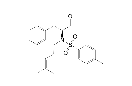 4-Methyl-N-(4-methylpent-3-enyl)-N-[(2S)-1-oxidanylidene-3-phenyl-propan-2-yl]benzenesulfonamide