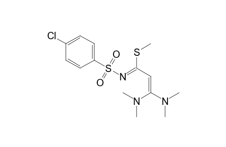2-Propenimidothioic acid, N-[(4-chlorophenyl)sulfonyl]-3,3-bis(dimethylamino)-, methyl ester
