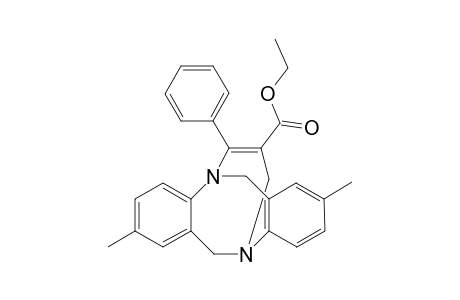 3',3''-Dimethyl-1,5-(endo)-[2''-(ethoxycarbonyl)-1"-phenylprop-1"-enediyl]-1,5-diaza-dibenzo[3,4-c : 7,8-c']cyclooctane