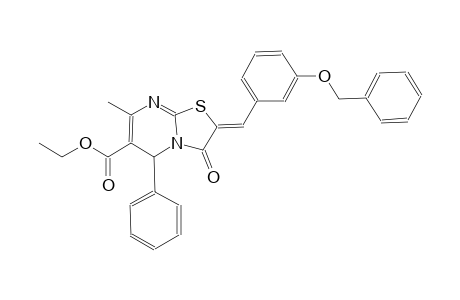 ethyl (2Z)-2-[3-(benzyloxy)benzylidene]-7-methyl-3-oxo-5-phenyl-2,3-dihydro-5H-[1,3]thiazolo[3,2-a]pyrimidine-6-carboxylate