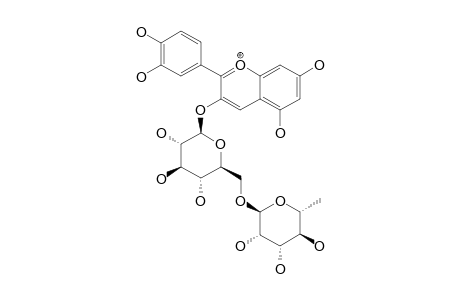 CYANIDIN-3-O-(6''-O-ALPHA-L-RHAMNOPYRANOSYL-BETA-GLUCOPYRANOSIDE)
