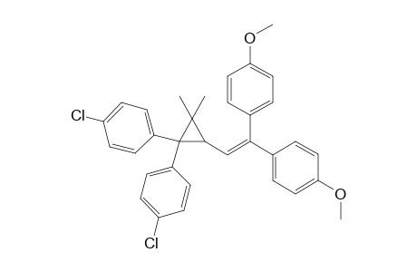 1,1-bis(p-chlorophenyl)-2,2-dimethyl-3-(2,2-bis(p-methoxyphenyl)vinylcyclopropane