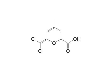 6-Dichloromethylene-3,6-dihydro-4-methyl-2H-pyran-2-carboxylic acid