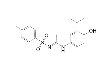 Benzenesulfonamide, N-[1-(4-hydroxy-5-isopropyl-2-methylphenylamino)ethylidene]-4-methyl-