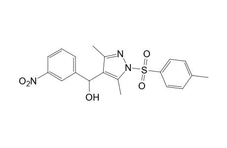 3,5-dimethyl-alpha-(m-nitrophenyl)-1-(p-tolylsulfonyl)pyrazole-4-methanol