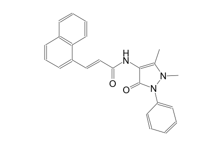 (2E)-N-(1,5-dimethyl-3-oxo-2-phenyl-2,3-dihydro-1H-pyrazol-4-yl)-3-(1-naphthyl)-2-propenamide