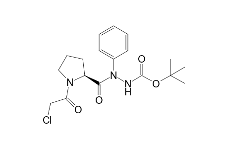 N-(N-[(2S)-1-(2-chloroacetyl)prolyl]anilino)carbamic acid tert-butyl ester