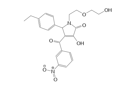 5-(4-ethylphenyl)-3-hydroxy-1-[2-(2-hydroxyethoxy)ethyl]-4-(3-nitrobenzoyl)-1,5-dihydro-2H-pyrrol-2-one