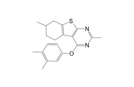 benzo[4,5]thieno[2,3-d]pyrimidine, 4-(3,4-dimethylphenoxy)-5,6,7,8-tetrahydro-2,7-dimethyl-