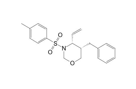 cis-N-(p-Toluenesulfonyl)-5-benzyl-4-vinyl-3-aza-1-oxacyclohexane