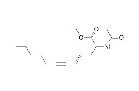 Ethyl 2-(acetamido)dodec-4-en-6-ynoate