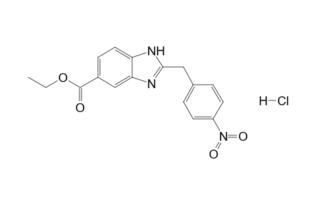 Ethyl 2-[(4'-nitrophenyl)methyl]-[1H]-benzimidazole-5-carboxylate - hydrochloride