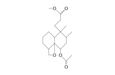 1a-Acetoxy-8a,9a-methanoxymethano-4b-(2-methoxycarbonyl-ethyl)-3a,4a-dimethyl-trans-decalin