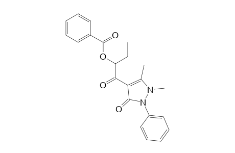 4-(2-(phenylcarbonyloxy)-1-oxobutyl)-2,3-dimethyl-1-phenyl-3-pyrazolin-5-one