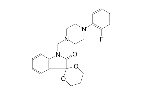 1-((4-(2-fluorophenyl)piperazin-1-yl)methyl)spiro[indoline-3,2'-[1,3]dioxan]-2-one