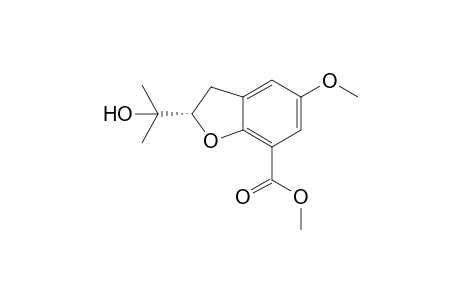 2(S)-(1'-Hydroxy-1'-methylethyl)-5-methoxy-7-[methoxycarbonyl]-2,3-dihydrobenzofuran