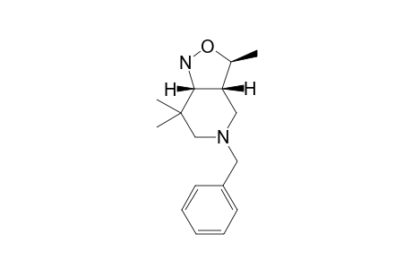 5-BENZYL-3,7,7-TRIMETHYLPERHYDROISOXAZOLO-[4,3-C]-PYRIDINE