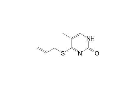 2(1H)-Pyrimidinone, 5-methyl-4-(2-propenylthio)-