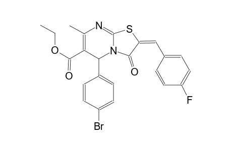 ethyl (2E)-5-(4-bromophenyl)-2-(4-fluorobenzylidene)-7-methyl-3-oxo-2,3-dihydro-5H-[1,3]thiazolo[3,2-a]pyrimidine-6-carboxylate