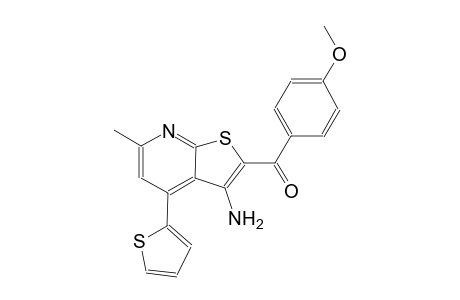 [3-amino-6-methyl-4-(2-thienyl)thieno[2,3-b]pyridin-2-yl](4-methoxyphenyl)methanone