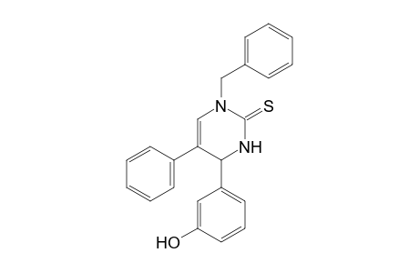 1-benzyl-5-(phenyl)-4-(3-hydroxyphenyl)-3,4-dihydropyrimidine-2(1H)-thione