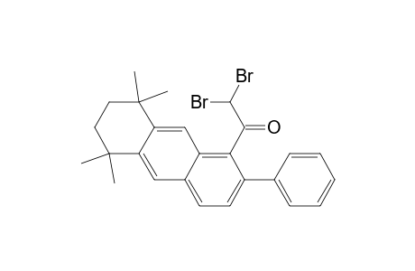 2,2-Dibromo-1-(5,6,7,8-tetrahydro-5,5,8,8-tetramethyl-2-phenyl-1-anthracenyl)ethanone