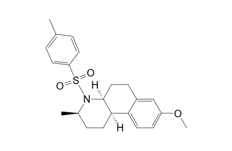 Benzo[f]quinoline, 1,2,3,4,4a,5,6,10b-octahydro-8-methoxy-3-methyl-4-[(4-methylphenyl)su lfonyl]-, (3.alpha.,4a.alpha.,10b.alpha.)-