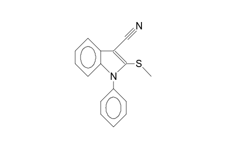 3-Cyano-2-methylthio-1-phenyl-indole